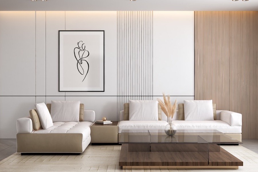 A living room reset to order after a deep clean